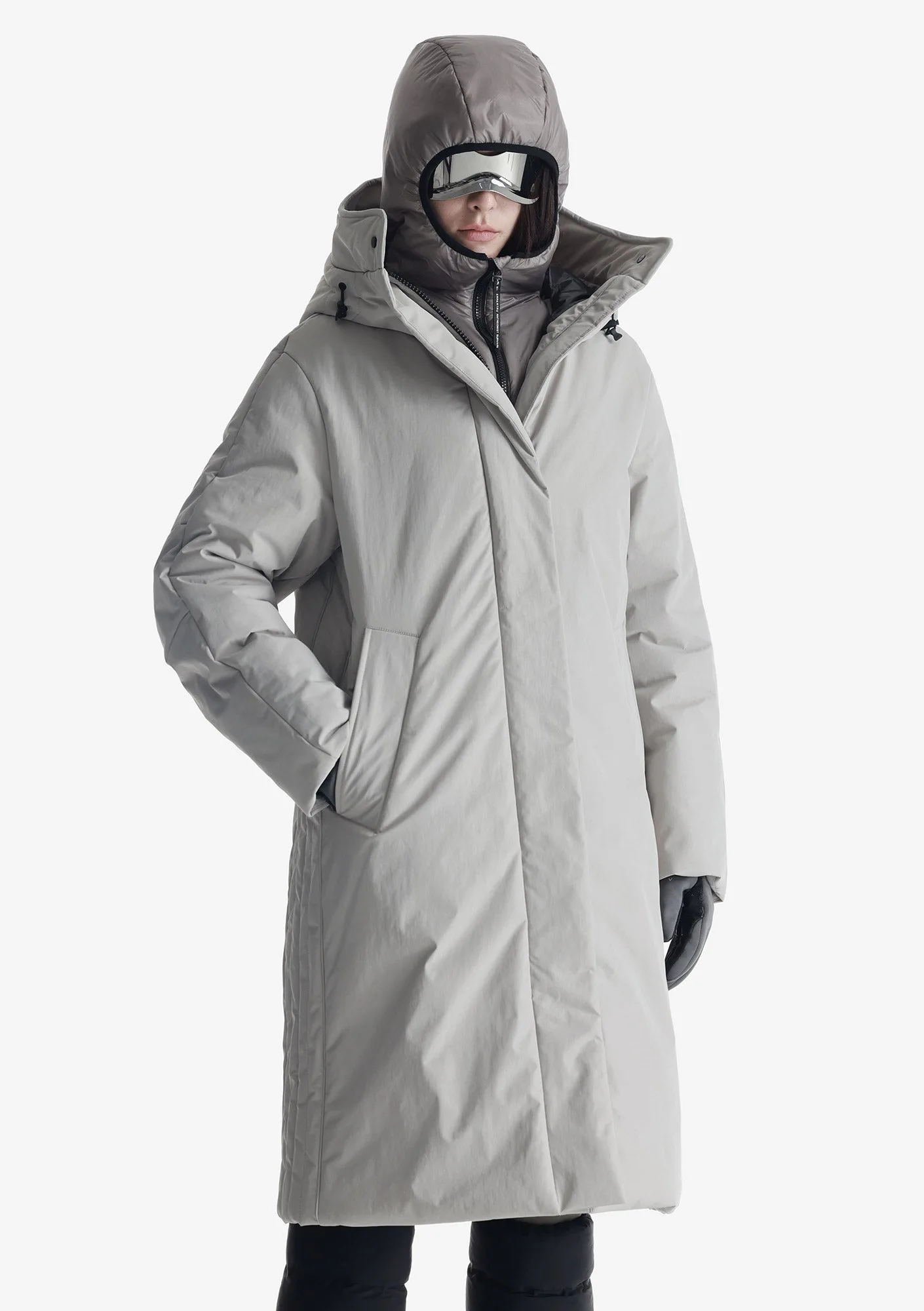Длинная парка RITEG с капюшоном Qw523