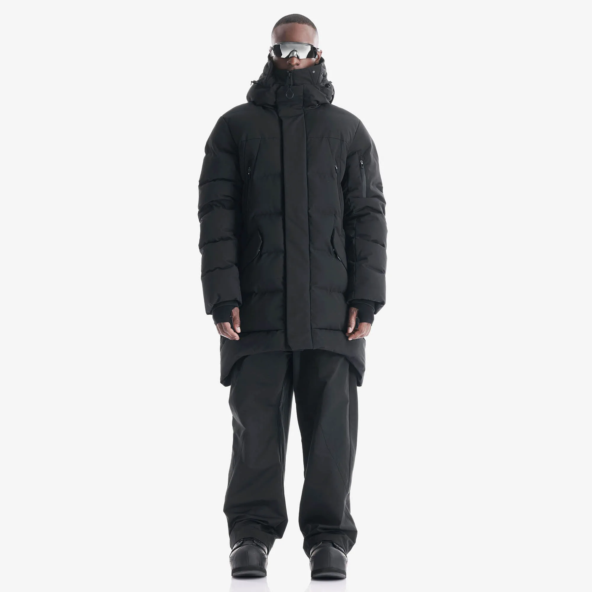 Удлинённый пуховик STROFO Qm562