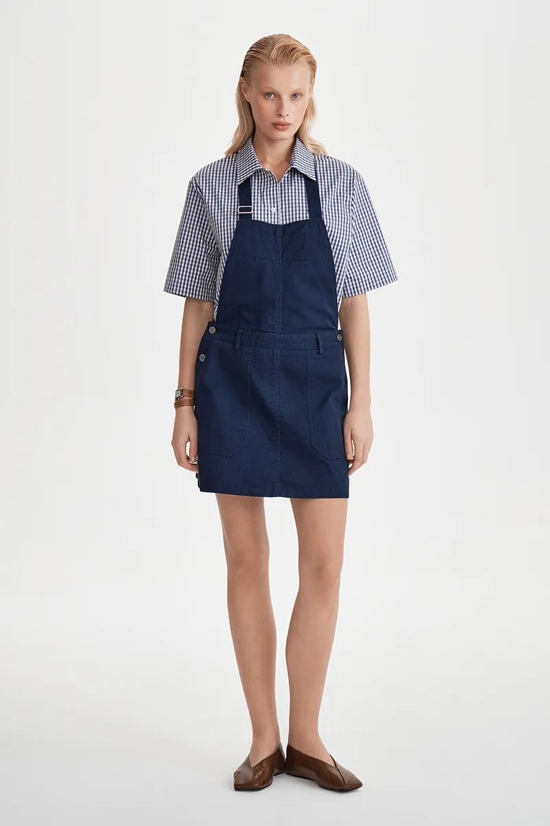 Сарафан Apron dress синий