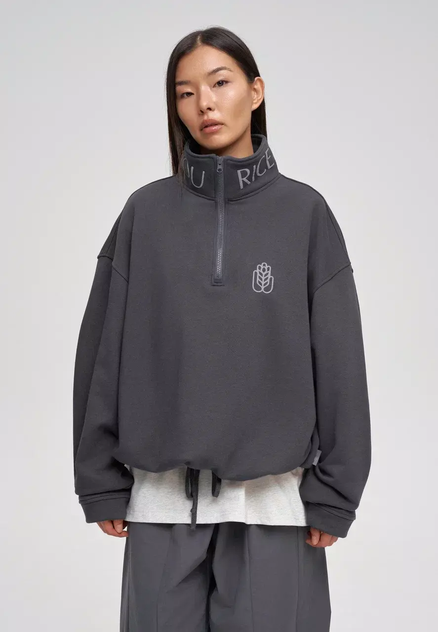 СВИТШОТ RICE HALF-ZIP