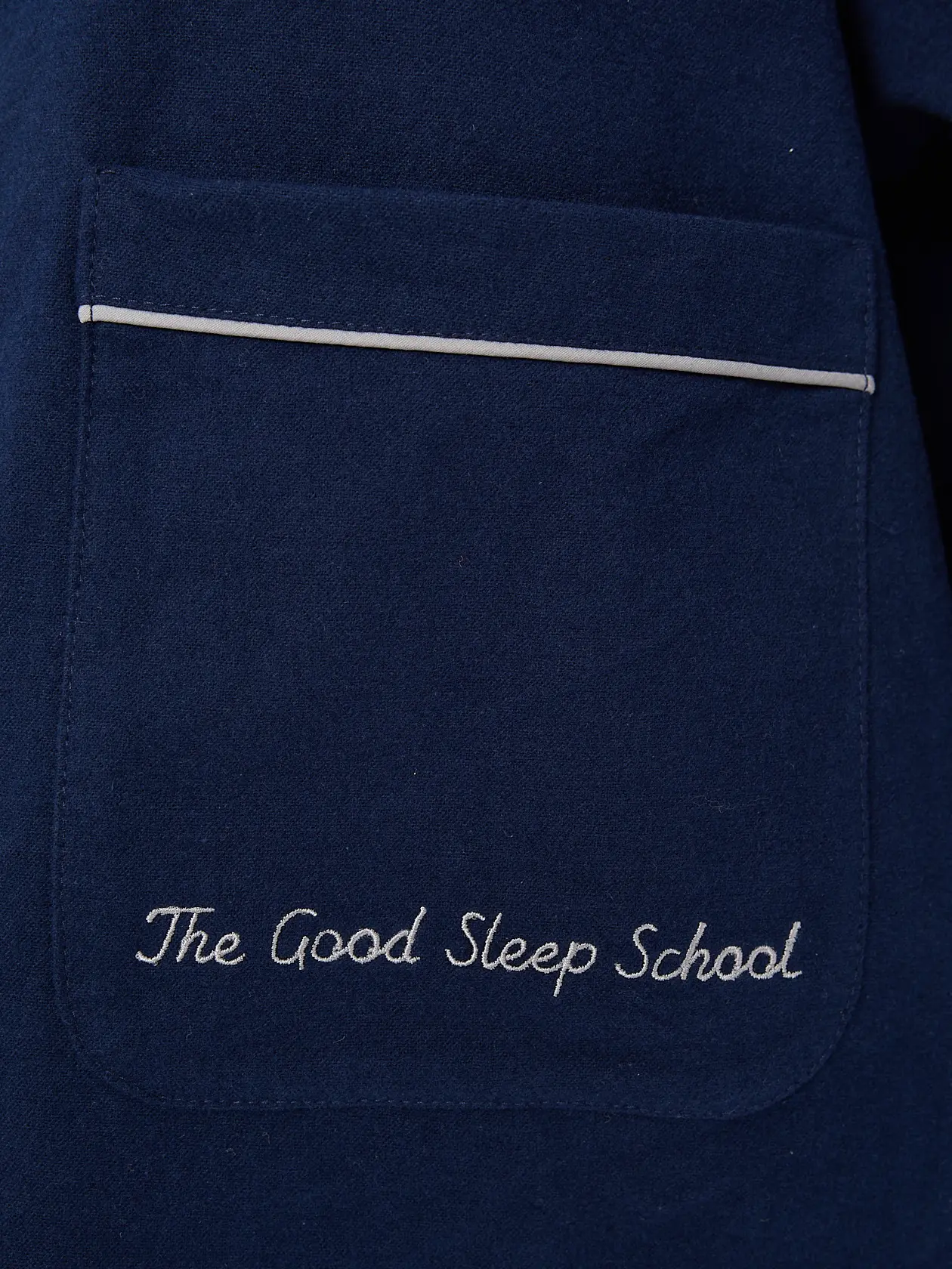 Пижама The Good Sleep School из фланели синяя