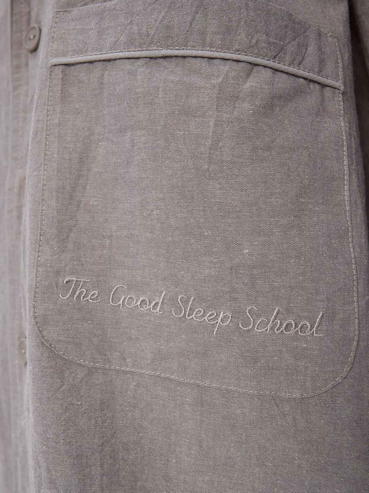 Пижама The Good Sleep School из варёного хлопка серая