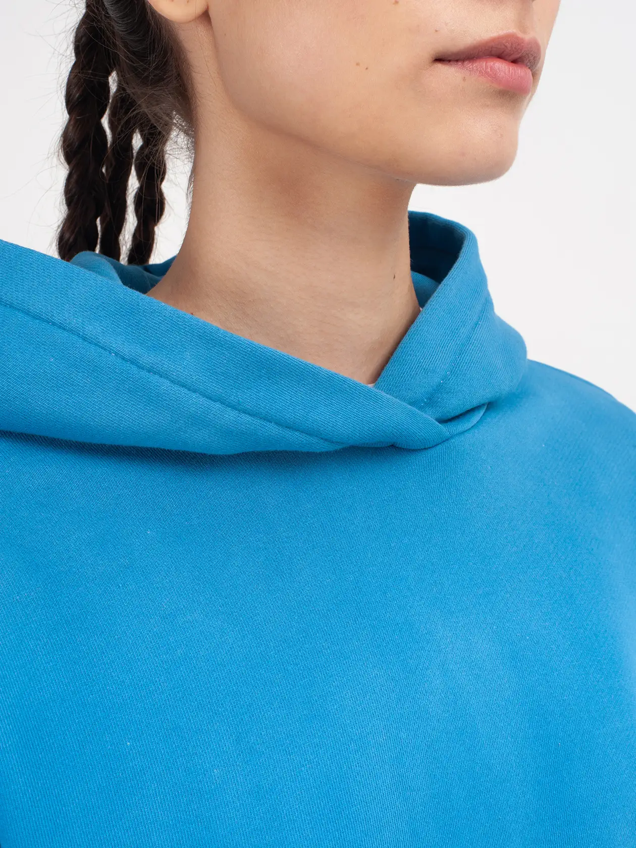 Худи c разрезами Meteopathia garment-dyed голубое небо