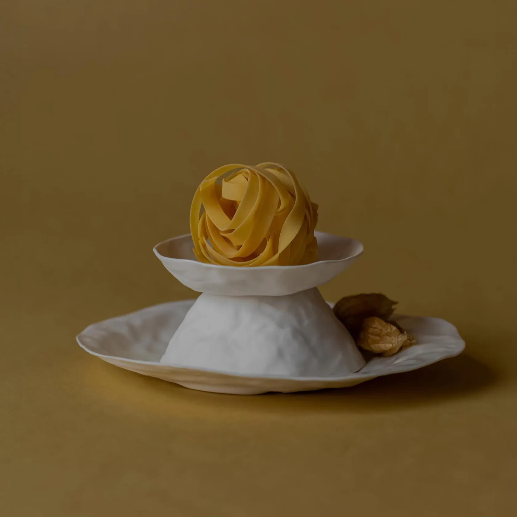 Двухсторонняя тарелка RES Objects малая, 200 мл, D12 см, белый, фарфор