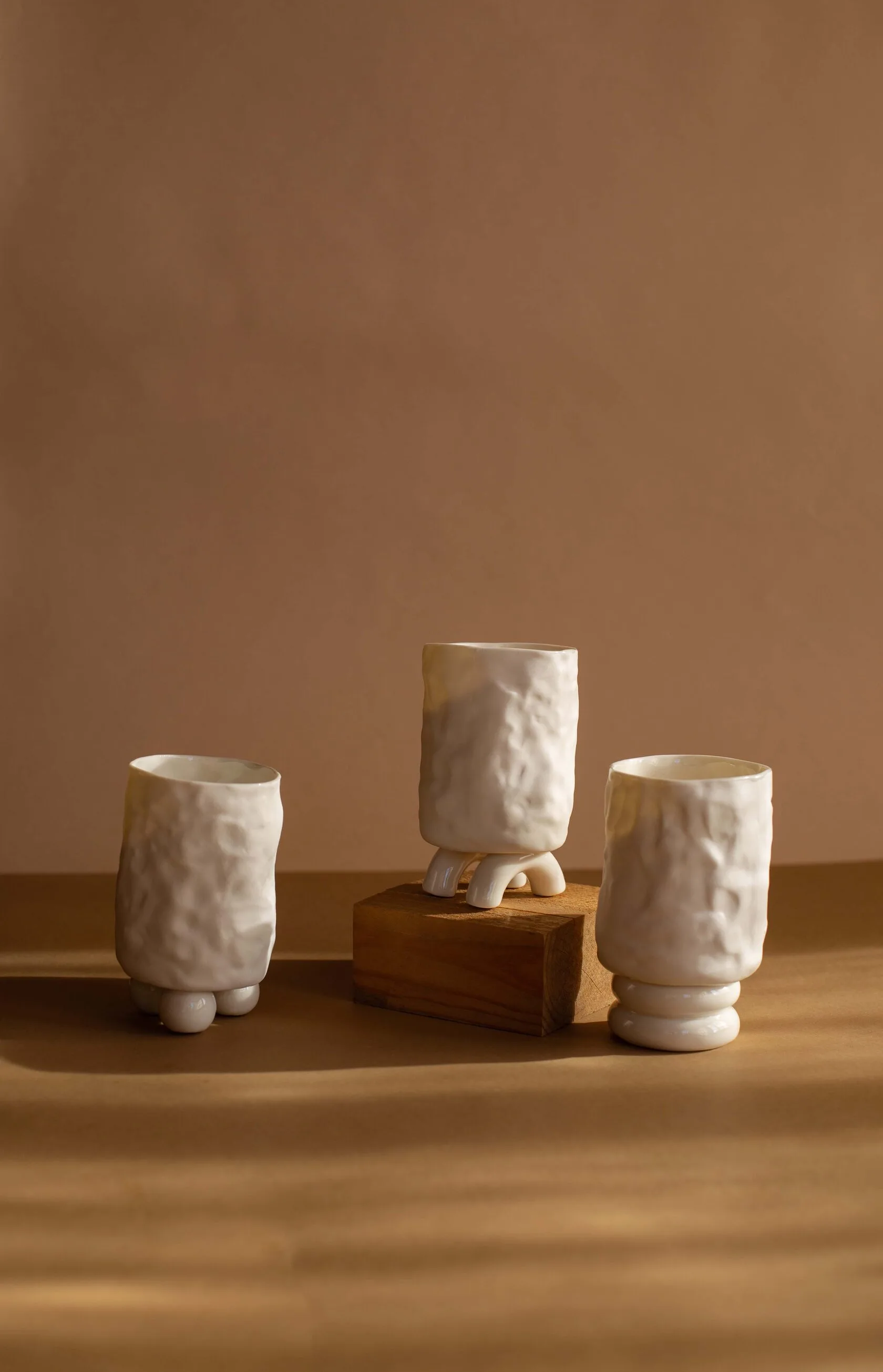 Стакан на шариках RES Objects, 250 мл, белый, фарфор