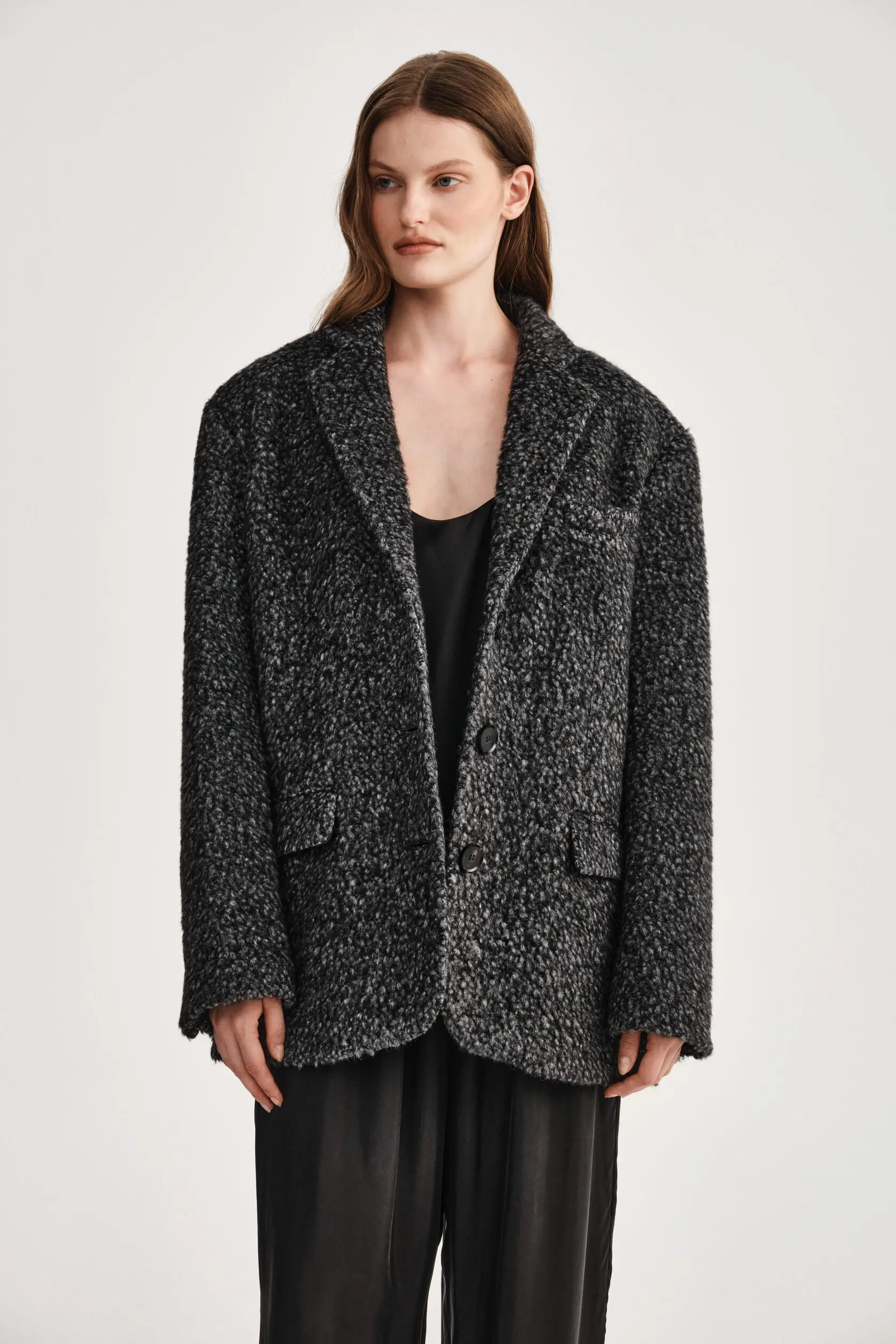 Пальто-пиджак Wool dark grey