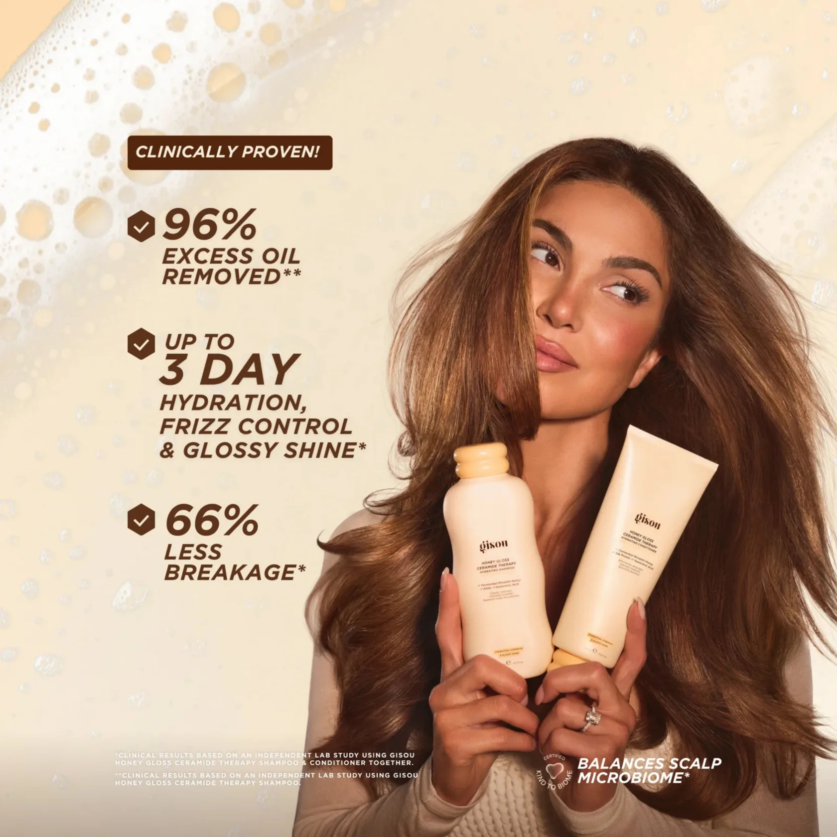 GISOU HONEY GLOSS CERAMIDE THERAPY HYDRATING SHAMPOO