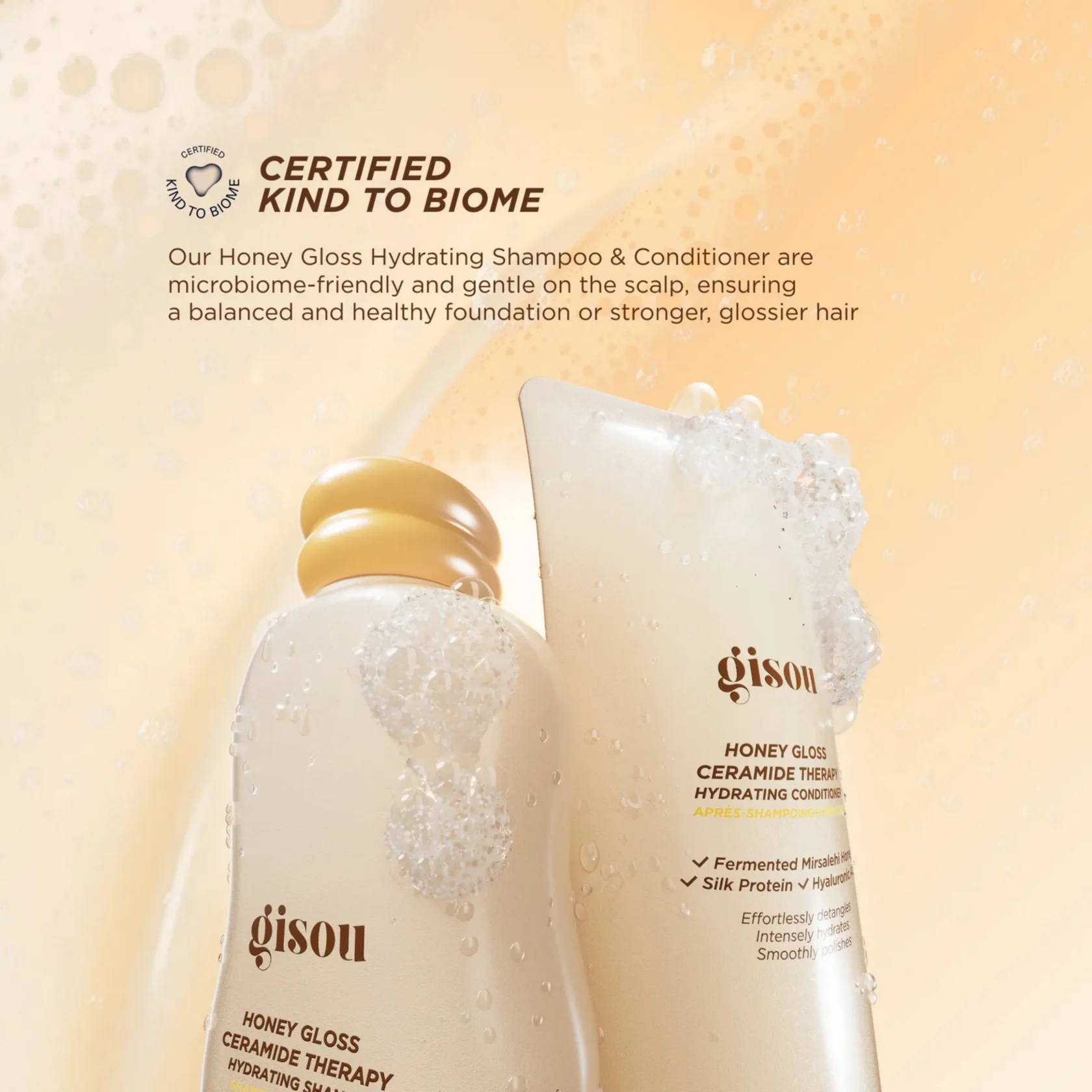 GISOU HONEY GLOSS CERAMIDE THERAPY HYDRATING SHAMPOO