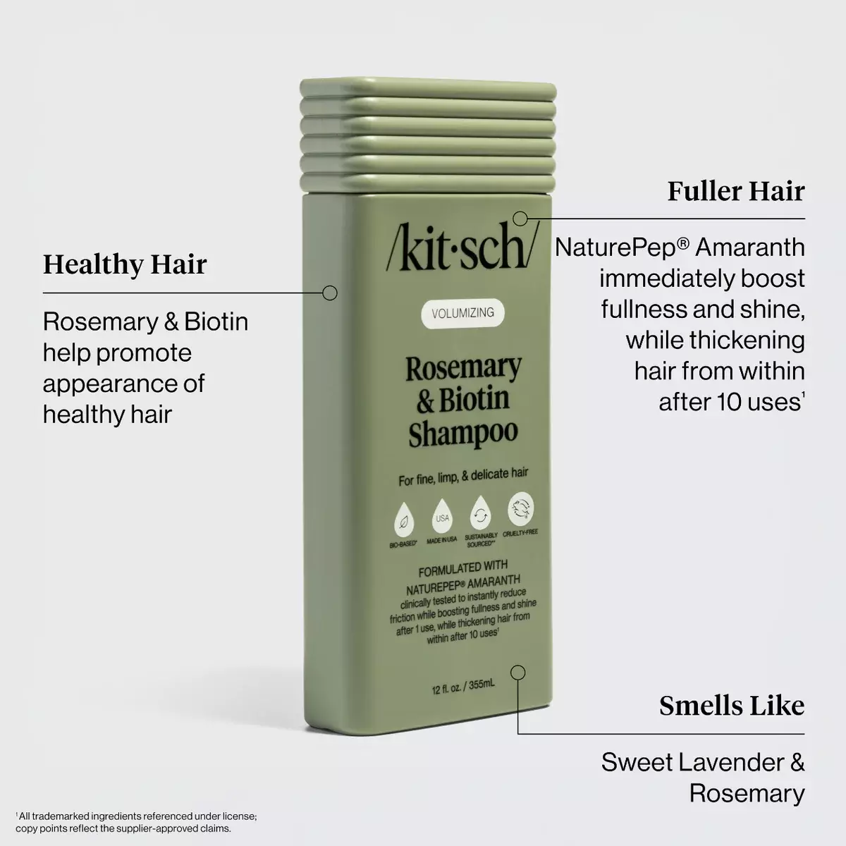 KITSCH ROSEMARY &amp; BIOTIN SHAMPOO 355 ML