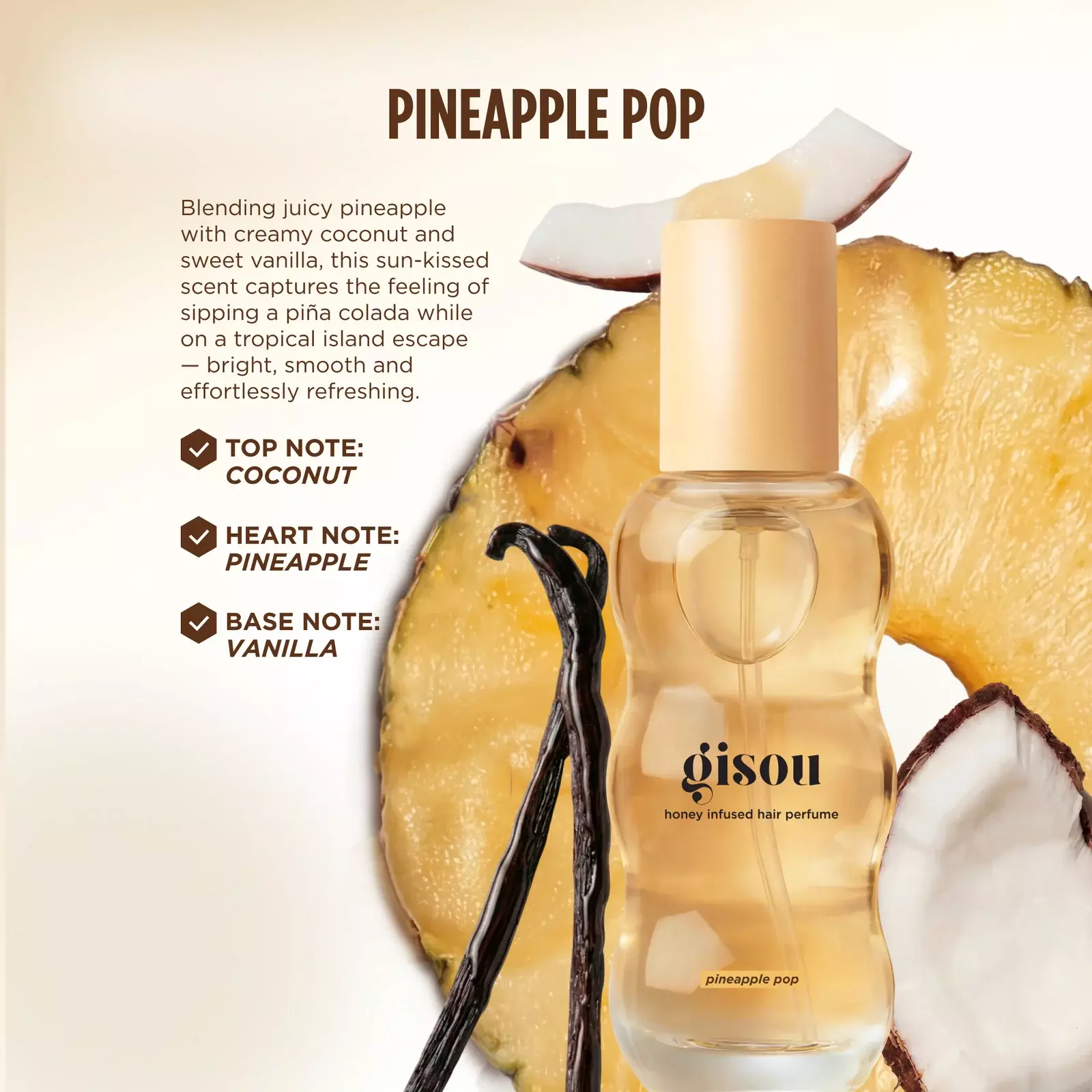GISOU HONEY INFUSED HAIR PERFUME PINEAPPLE POP 15 МЛ