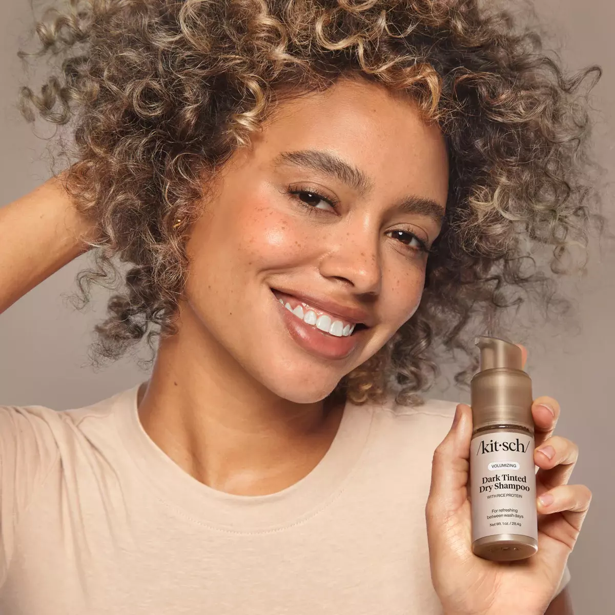 KITSCH RICE PROTEIN DARK TINTED DRY SHAMPOO