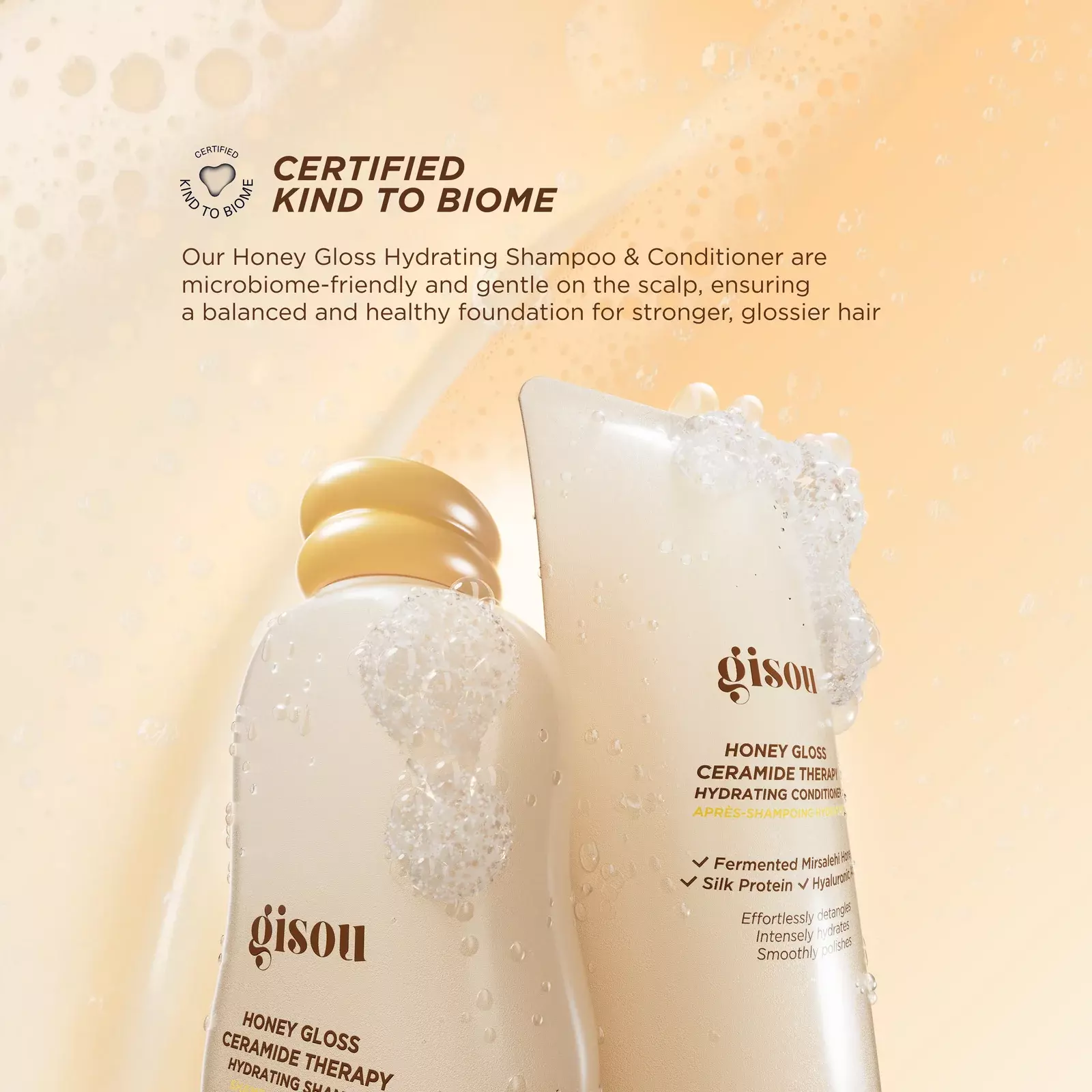 GISOU HONEY GLOSS CERAMIDE THERAPY HYDRATING SHAMPOO 75 ML