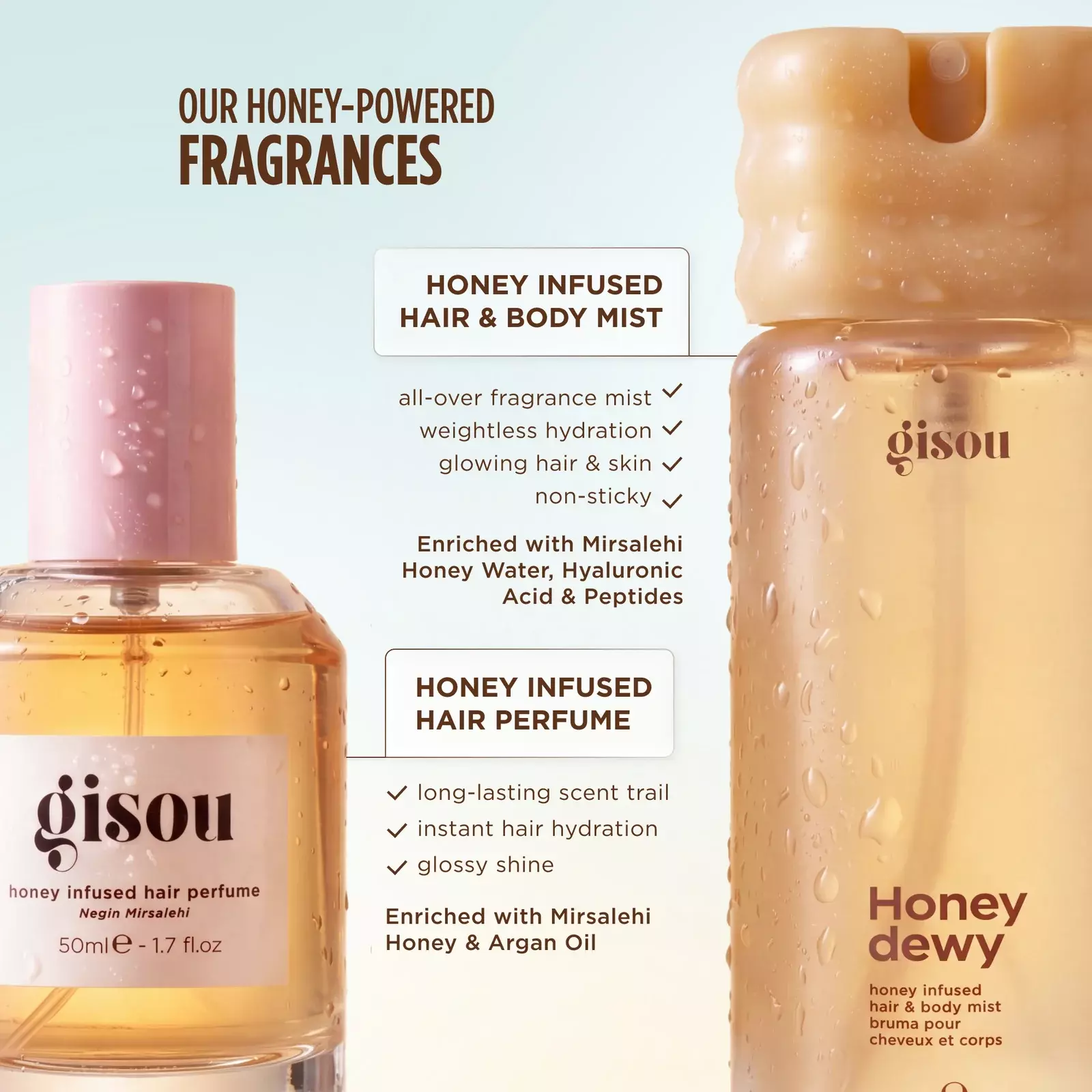 GISOU HONEY INFUSED HAIR &amp; BODY MIST HONEY DEWY