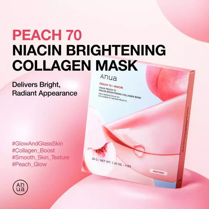 ANUA PEACH 70 NIACIN BRIGHTENING COLLAGEN MASK