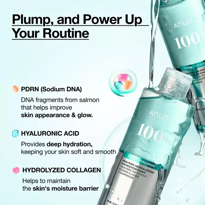 ANUA PDRN 100 HYALURONIC ACID BOOSTER TONER