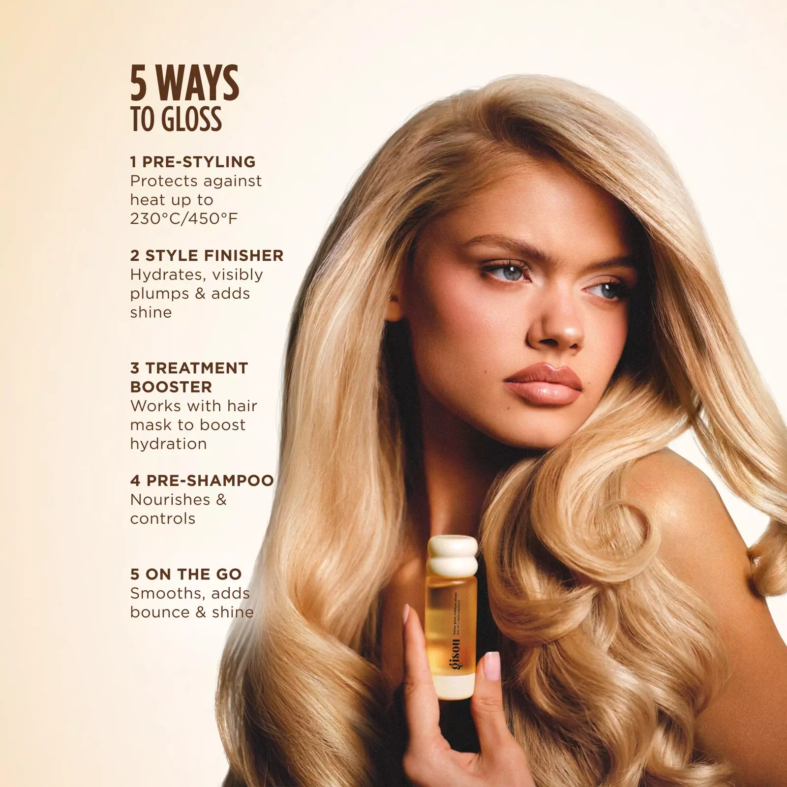 GISOU HONEY GLOSS COLLAGEN DROPS HAIR OIL