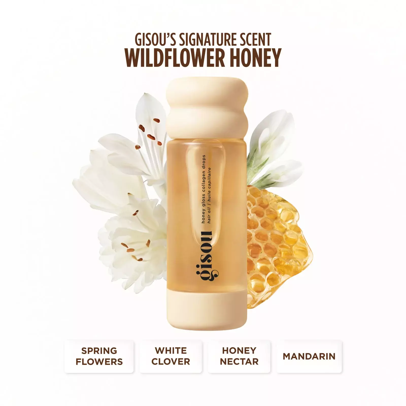 GISOU HONEY GLOSS COLLAGEN DROPS HAIR OIL