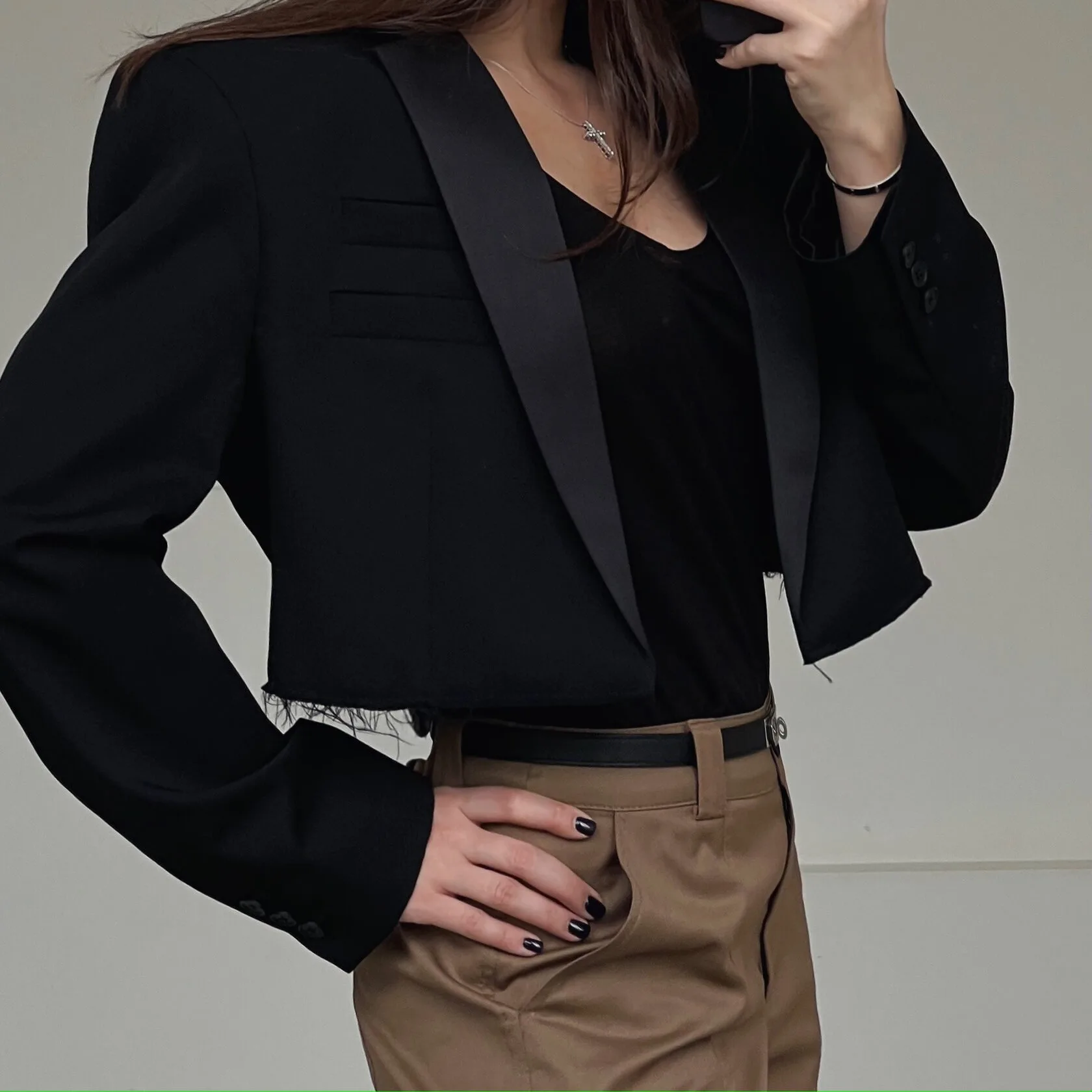 ЖАКЕТ "CROP DAMAGED JACKET"