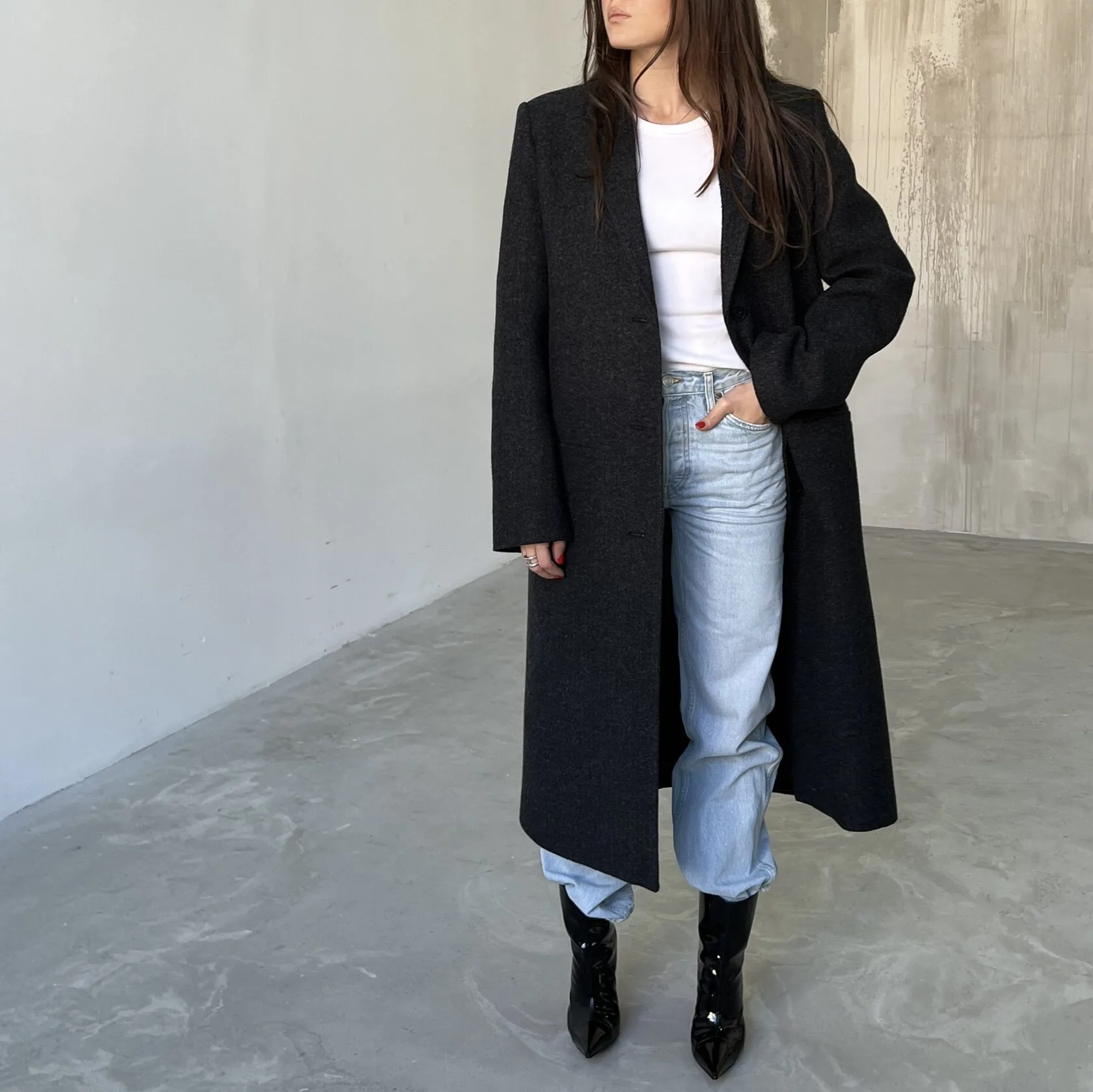 ПАЛЬТО "BASIC 1" ОДНОБОРТНОЕ