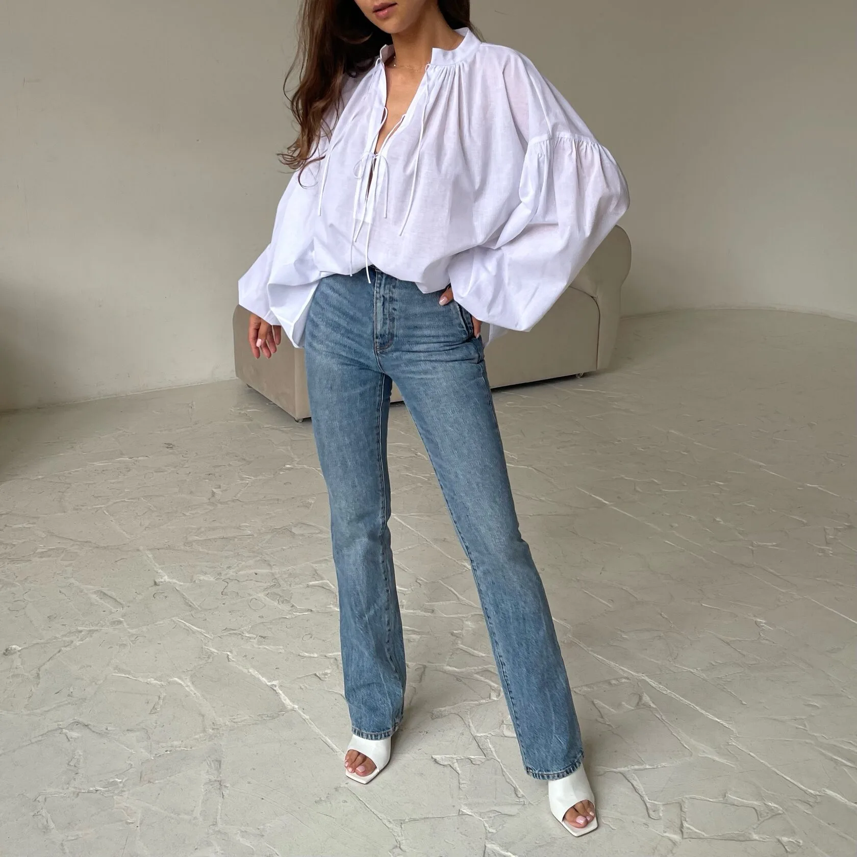 БЛУЗА "BOHO" ИЗ ХЛОПКА