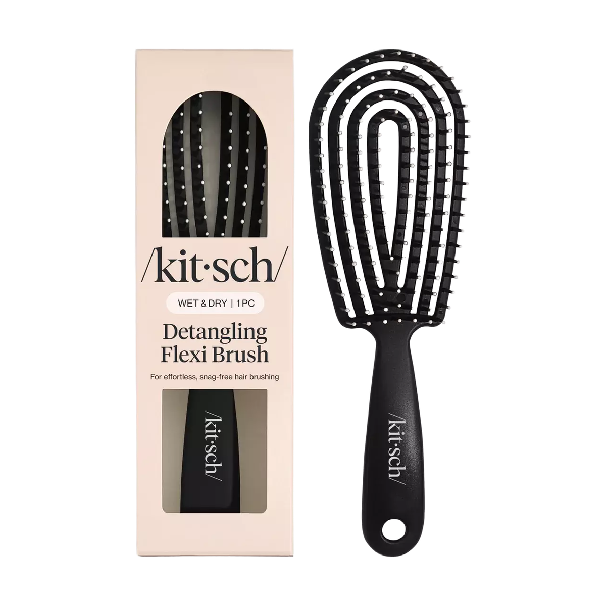 KITSCH DETANGLING FLEXI BRUSH BLACK