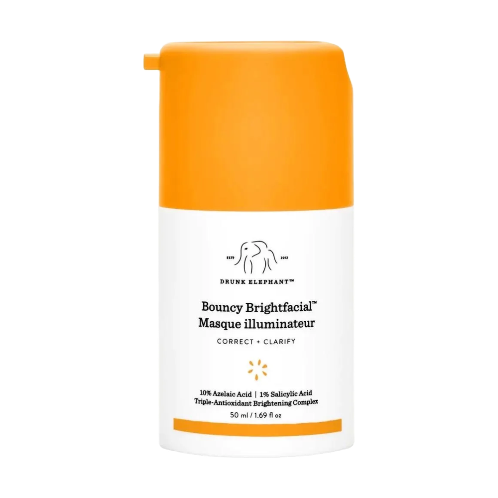 DRUNK ELEPHANT BOUNCY BRIGHTFACIAL BRIGHTENING MASK WITH 10% AZELAIC ACID + 1% SALICYLIC ACID 50 МЛ