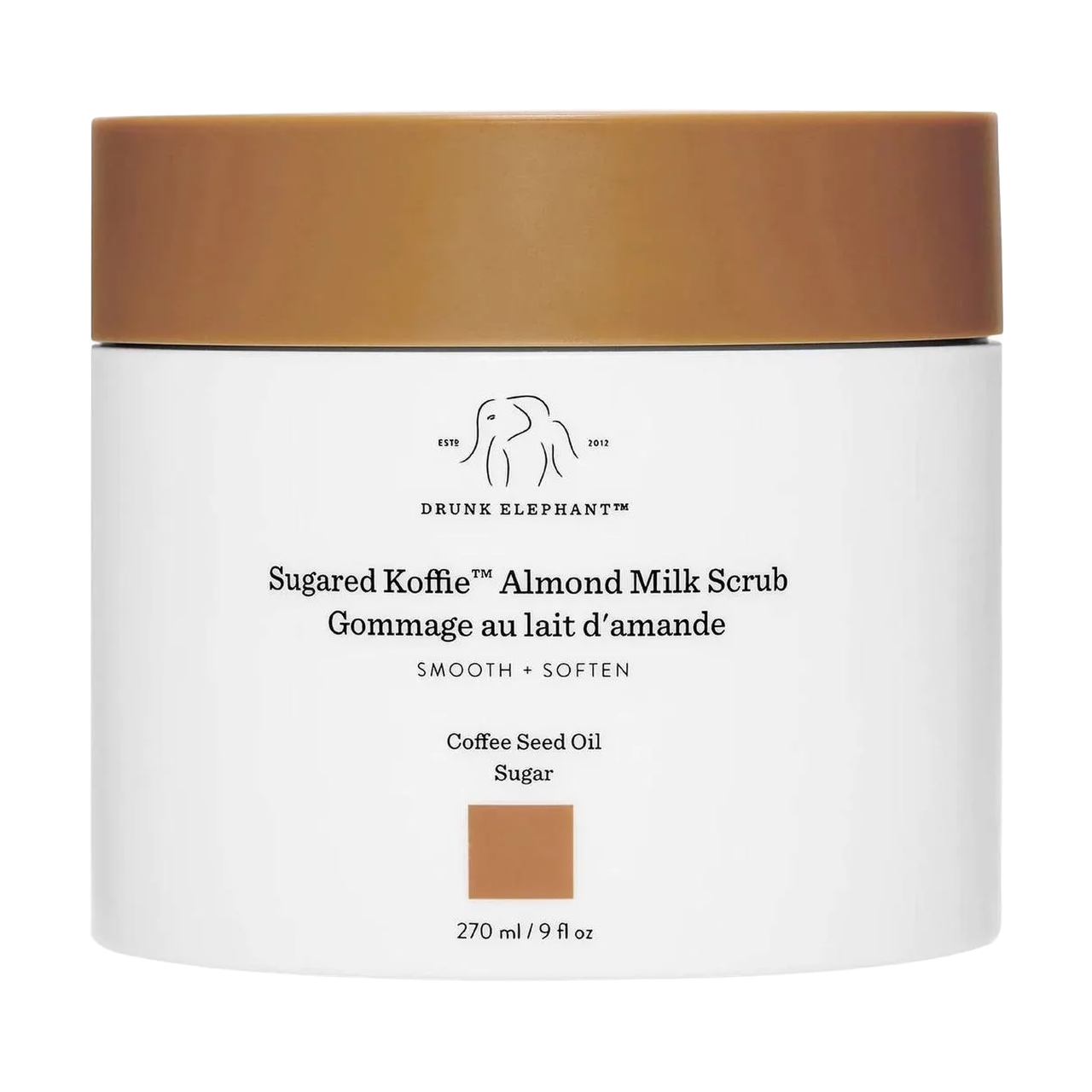 DRUNK ELEPHANT SUGARED KOFFIE ALMOND MILK SCRUB 270 МЛ
