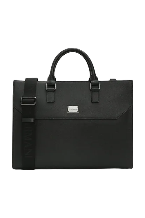 Портфель из кожи Emporio Armani на BABOCHKA.RU, арт. EM005790 AF13788, цвет Черный, цена 82000