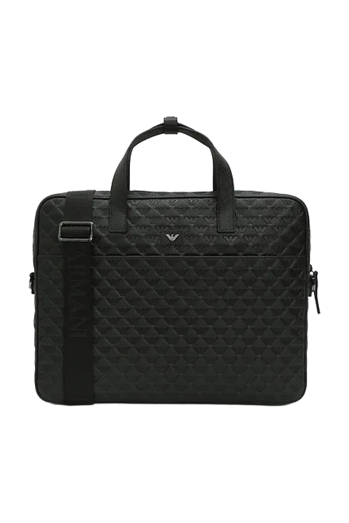 Портфель из кожи Emporio Armani на BABOCHKA.RU, арт. EM001680 AF14774, цвет Черный, цена 76100