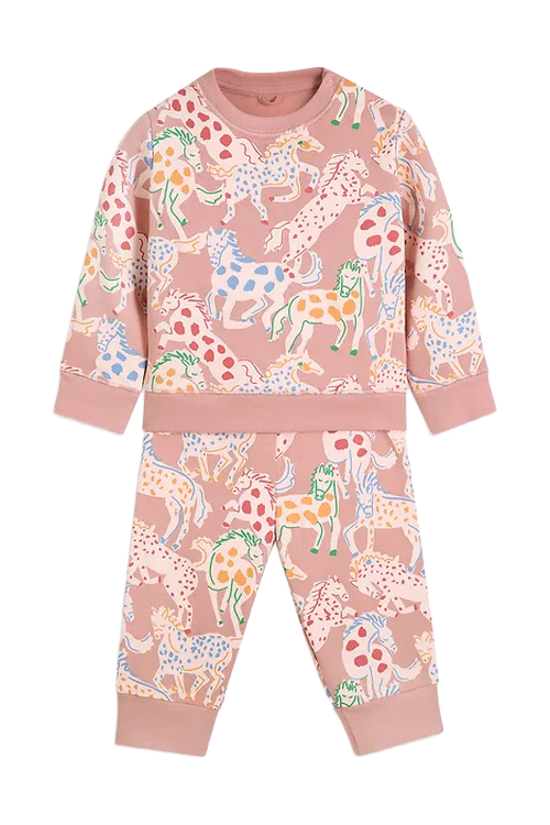 Хлопковый костюм Stella McCartney на BABOCHKA.RU, арт. TV3050 Z2233, цвет Розовый, цена 8000