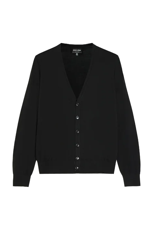 Кардиган из шерсти Giorgio Armani на BABOCHKA.RU, арт. 8NSE01 SM99Z, цвет Черный, цена 104300
