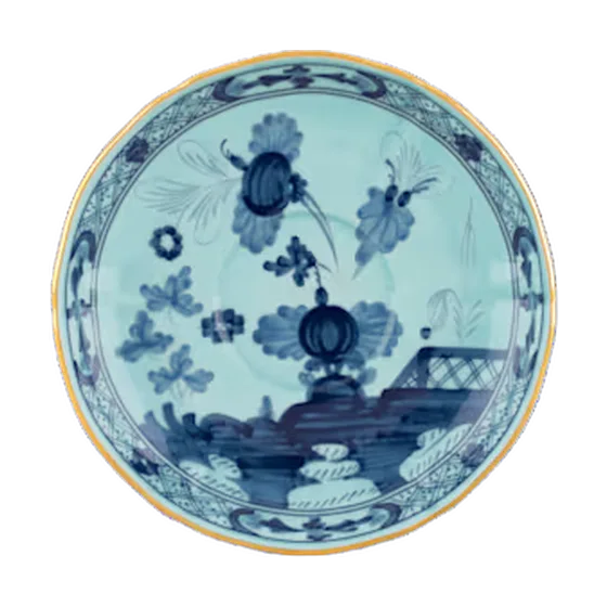 Блюдце к чашке для чая Ginori 1735 ORIENTE ITALIANO, D15 см, голубой/синий, фарфор