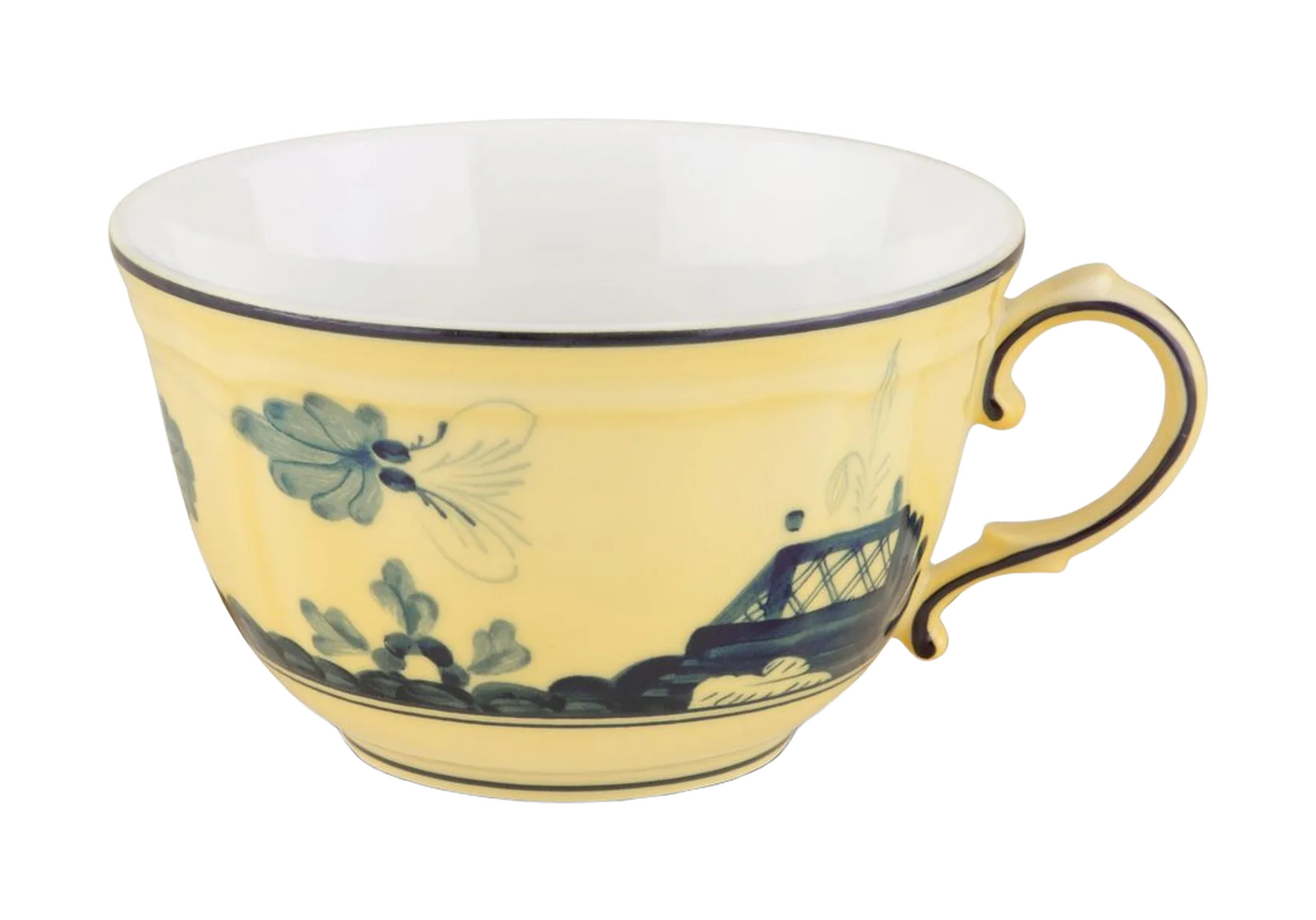 Чашка для чая Ginori 1735 ORIENTE ITALIANO, 220 мл, желтый/синий, фарфор