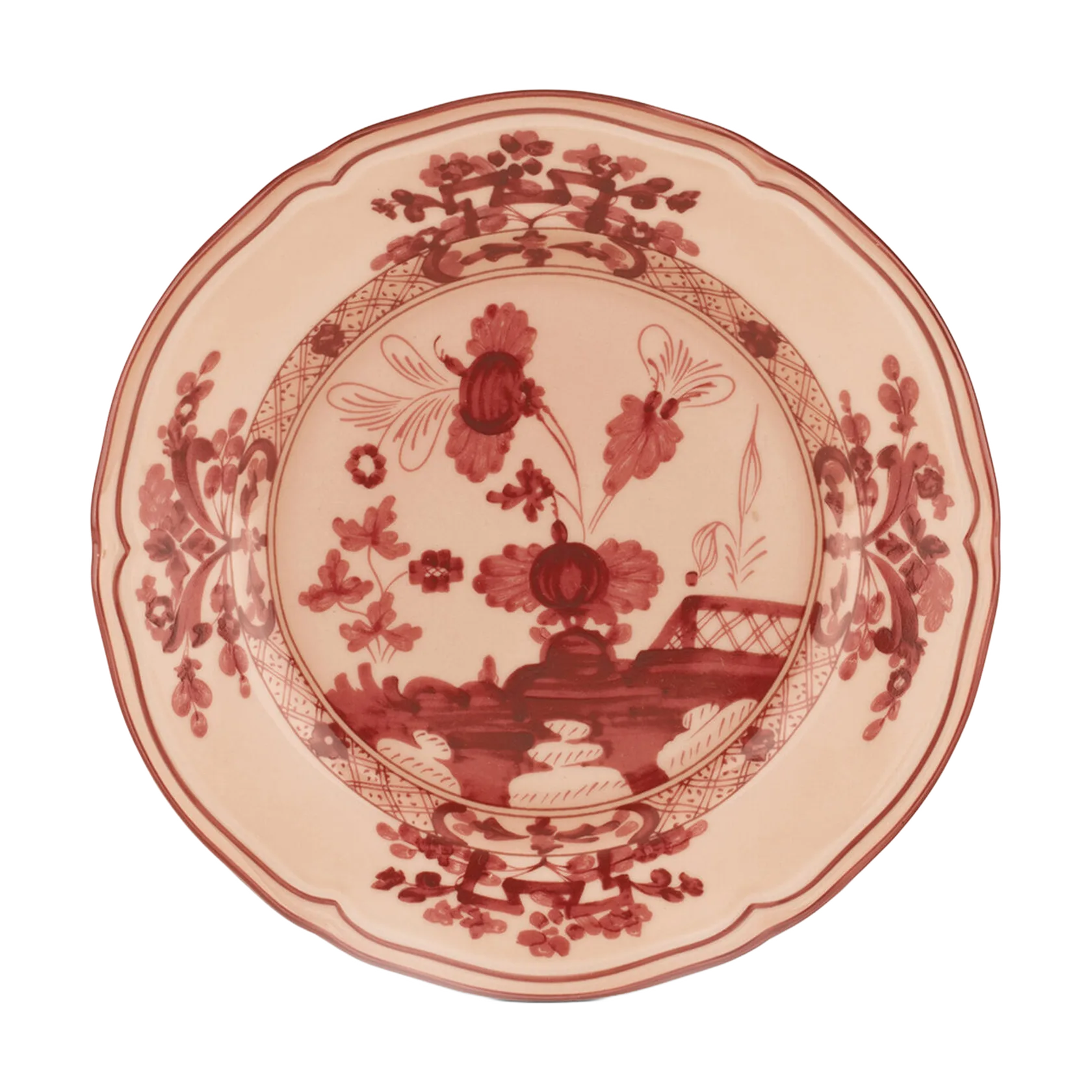 Тарелка для хлеба Ginori 1735 ORIENTE ITALIANO, D17 см, цвет Vermiglio, фарфор