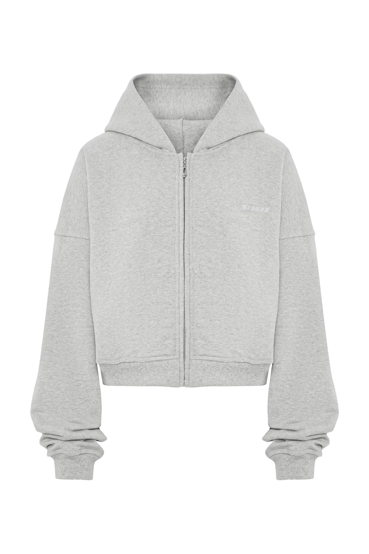 Худи crop NKN серая