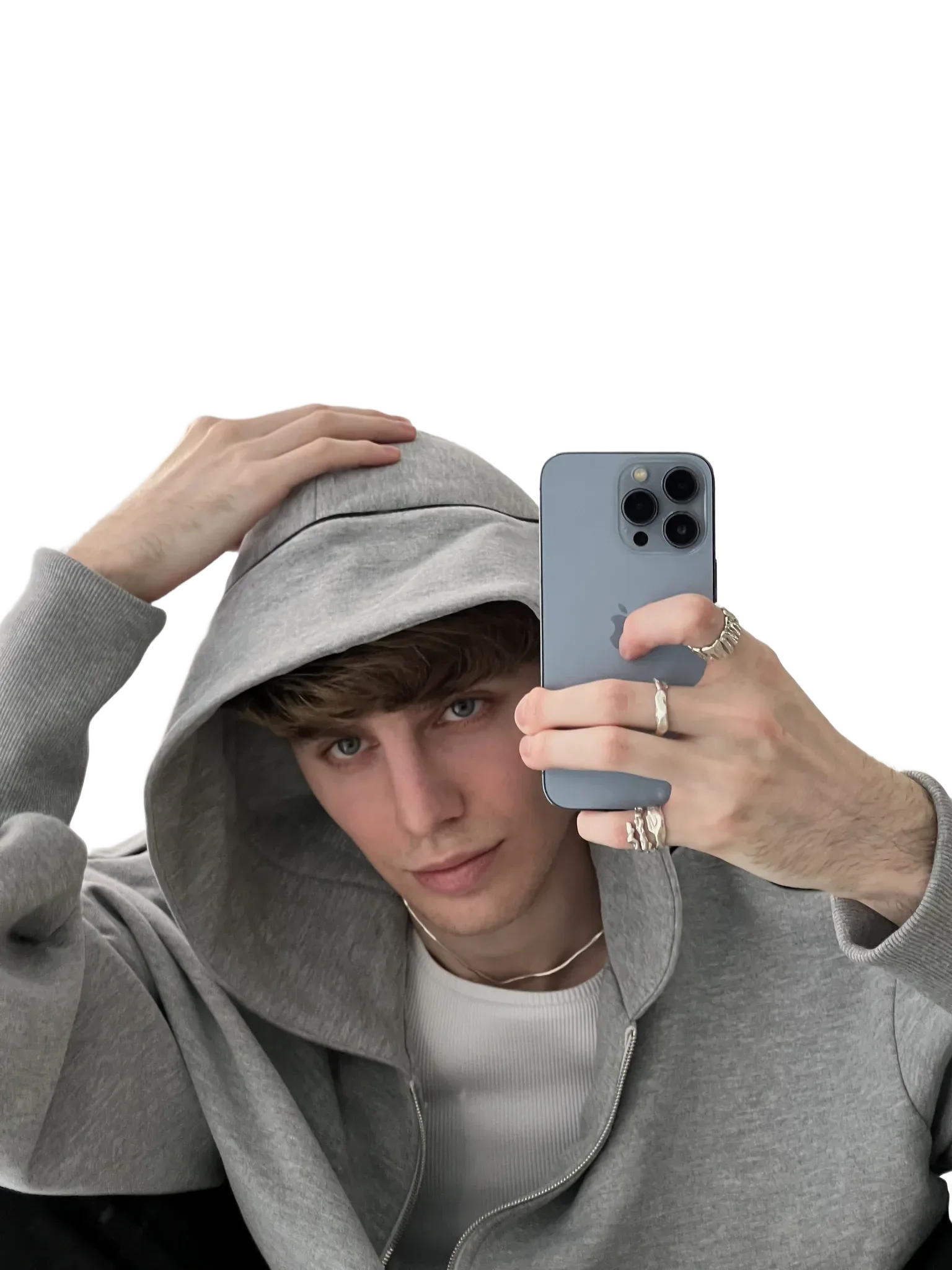 Серый худи "Скетч"
