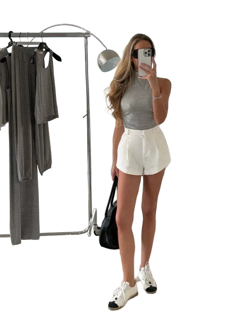Шорты из денима Slim (молочный)