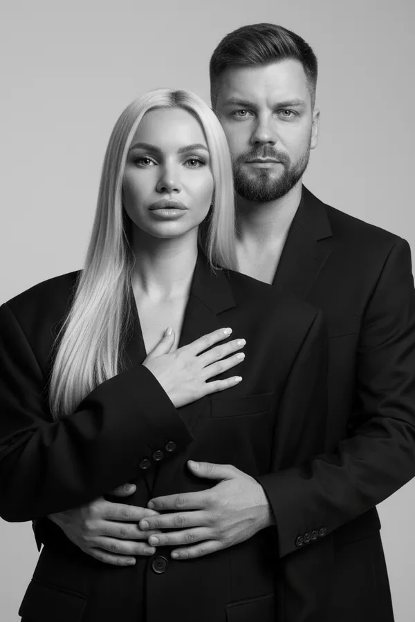 Фотосессия для пары в студии - главное фото