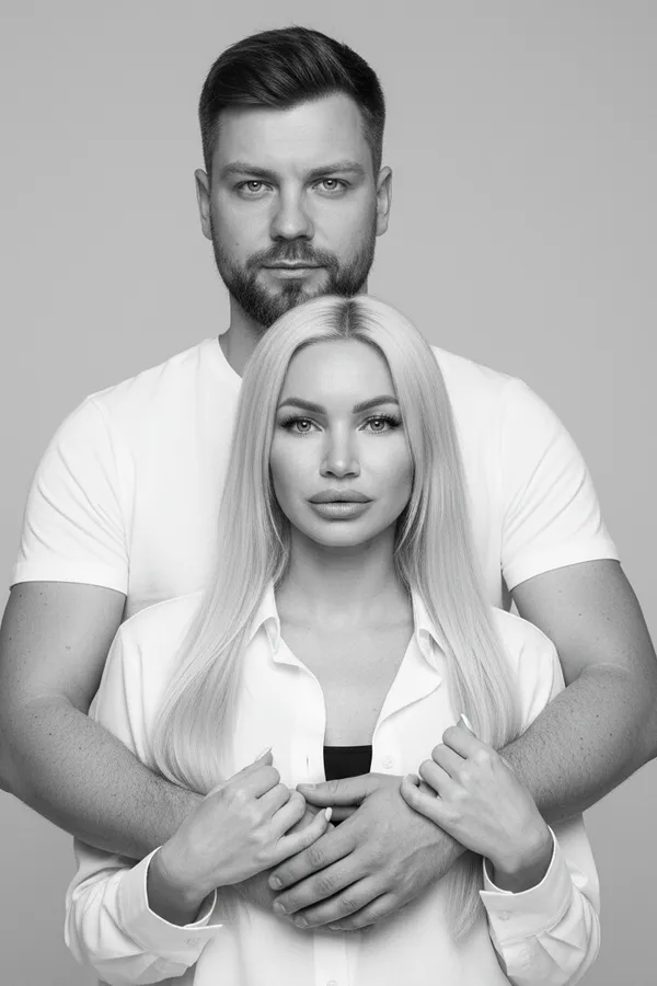 Фотосессия для пары в студии - фото 2