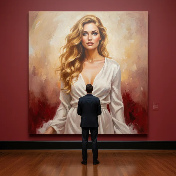 Портрет в картинной галлерее