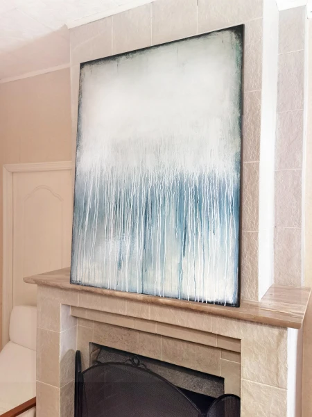 Картина абстракция на холсте120×90 см - превью 2