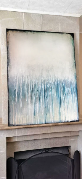 Картина абстракция на холсте120×90 см - превью 3