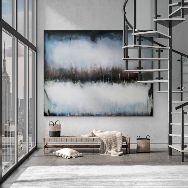 Картина современная абстракция “Вторжение” 200×160 см - превью 1