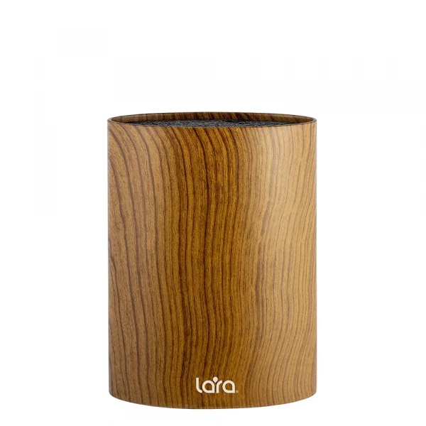 Подставка для ножей и ножниц для кухни с наполнителем настольная LARA высота 22см универсальная овал Soft touch, держатель, органайзер, кухонные приборы на стол - превью 5