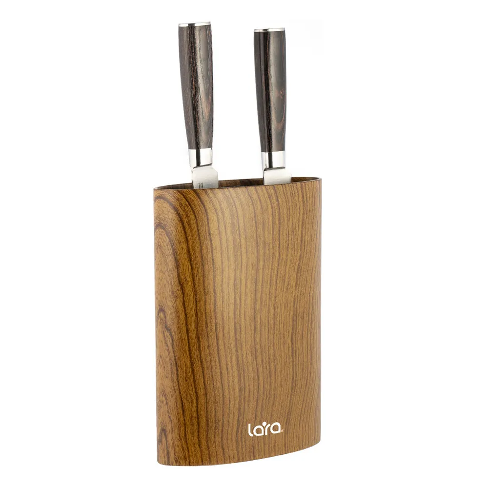 Подставка для ножей и ножниц для кухни с наполнителем настольная LARA высота 22см универсальная овал Soft touch, держатель, органайзер, кухонные приборы на стол