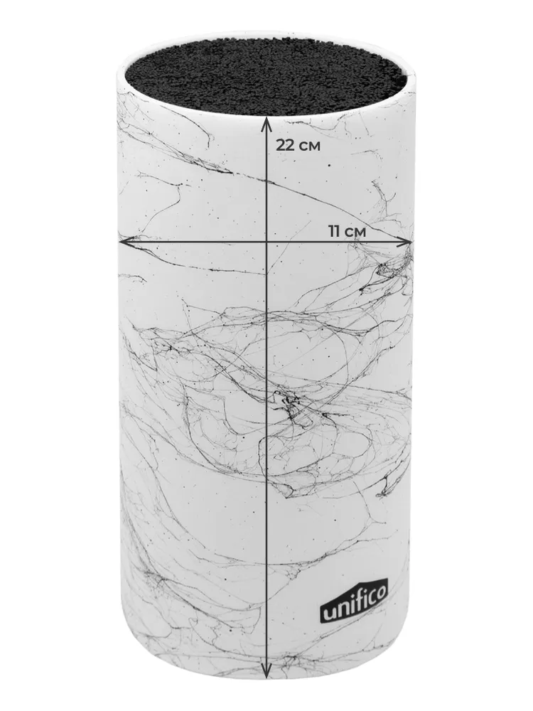 Подставка для ножей Unifico белая