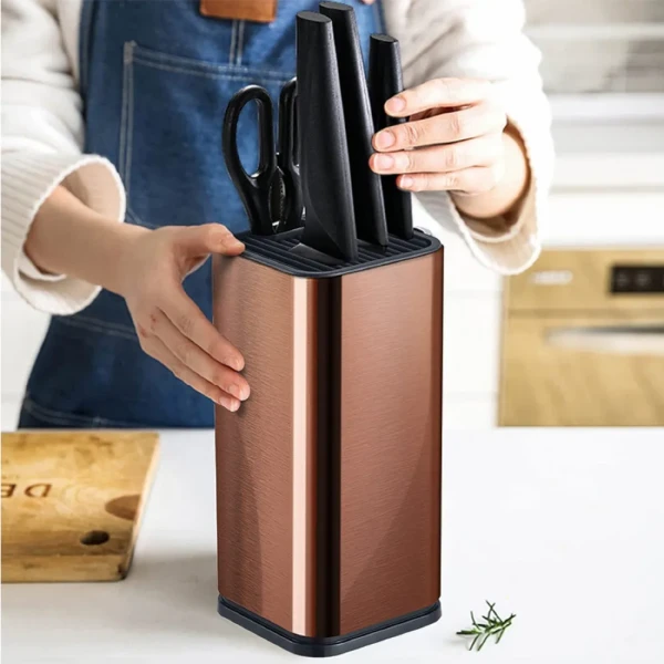 Подставка Le Meiler HM-003 универсальная для ножей и ножниц, цвет золотая бронза - превью 2