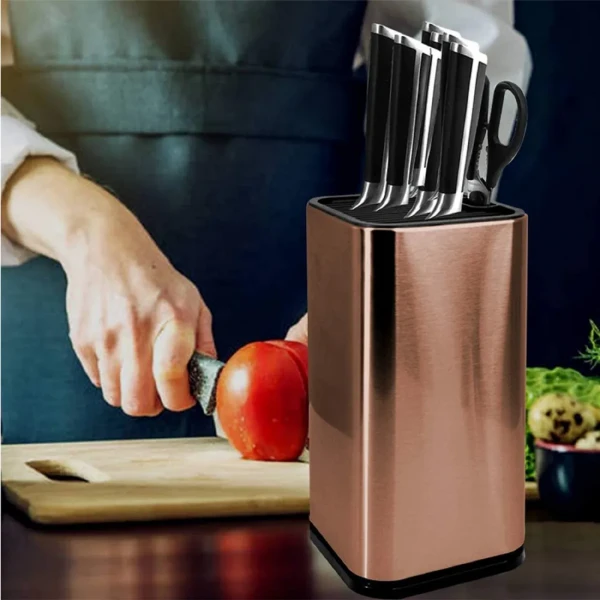 Подставка Le Meiler HM-003 универсальная для ножей и ножниц, цвет золотая бронза - превью 3