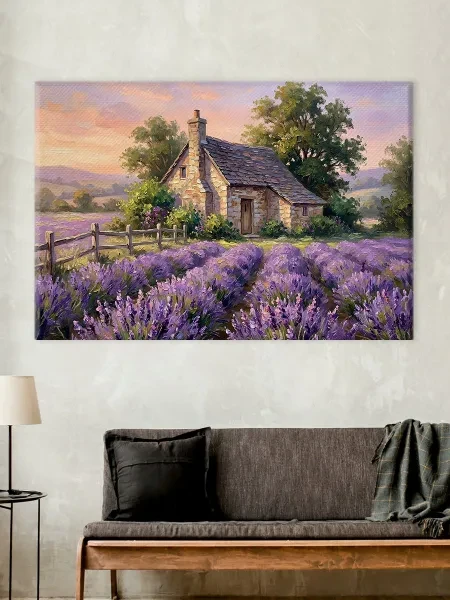 Картина интерьерная на холсте - Прованс Лаванды 40х60 см - превью 2