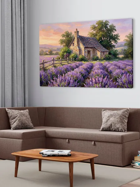 Картина интерьерная на холсте - Прованс Лаванды 40х60 см